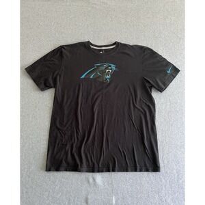 Panthers‎ Football Black Short Sleeve Shirt NFL One Field Apparel Men's XL